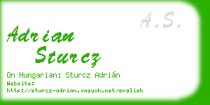 adrian sturcz business card